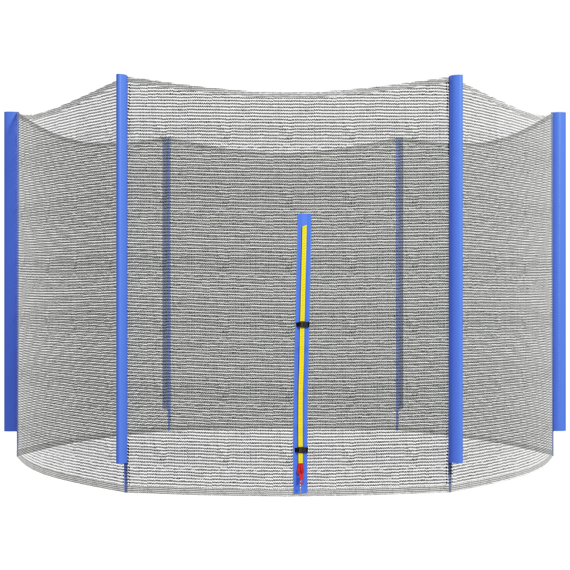 SPORTNOW Ersatznetz für Trampoline Ø 244 cm 6 gerade Pfosten Sicherheitsnetz für Trampoline, rundes Netz mit Reißverschlusseingang Aosom – Bild 1 von 2