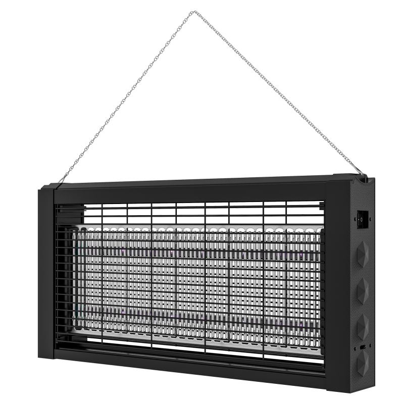 HOMCOM Insektenvernichter LED Lampe gegen Insekten Mücken Fliegen 8W, zum Aufstellen oder Aufhängen für Innenräume - effektiv für 60m² Aosom – Bild 1 von 2