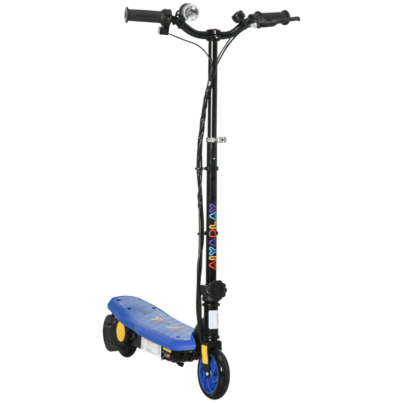 HOMCOM Elektrischer Tretroller 120 W klappbar für Kinder 7-14 Jahre 12 km/h max. Reichweite 10 km max. Blau Aosom – Bild 1 von 2