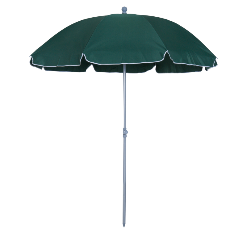 Outsunny Neigbarer Sonnenschirm achteckig für Garten Ø 2 m Metall-Polyester inkl. Transporttasche in Grün Aosom – Bild 1 von 2