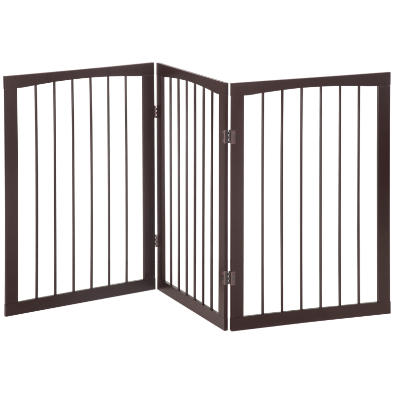 PawHut Modulare faltbare Sicherheitsbarriere 160L x 76H cm MDF Aosom – Bild 1 von 2