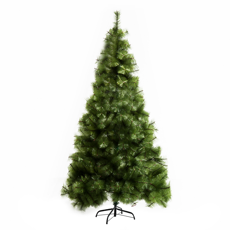 HOMCOM künstlicher Weihnachtsbaum 2,1 m, Tannenbaum, 505 Äste dichte Zweige, einfacher Aufbau, authentischer Christbaum mit Metallständer Aosom – Bild 1 von 2