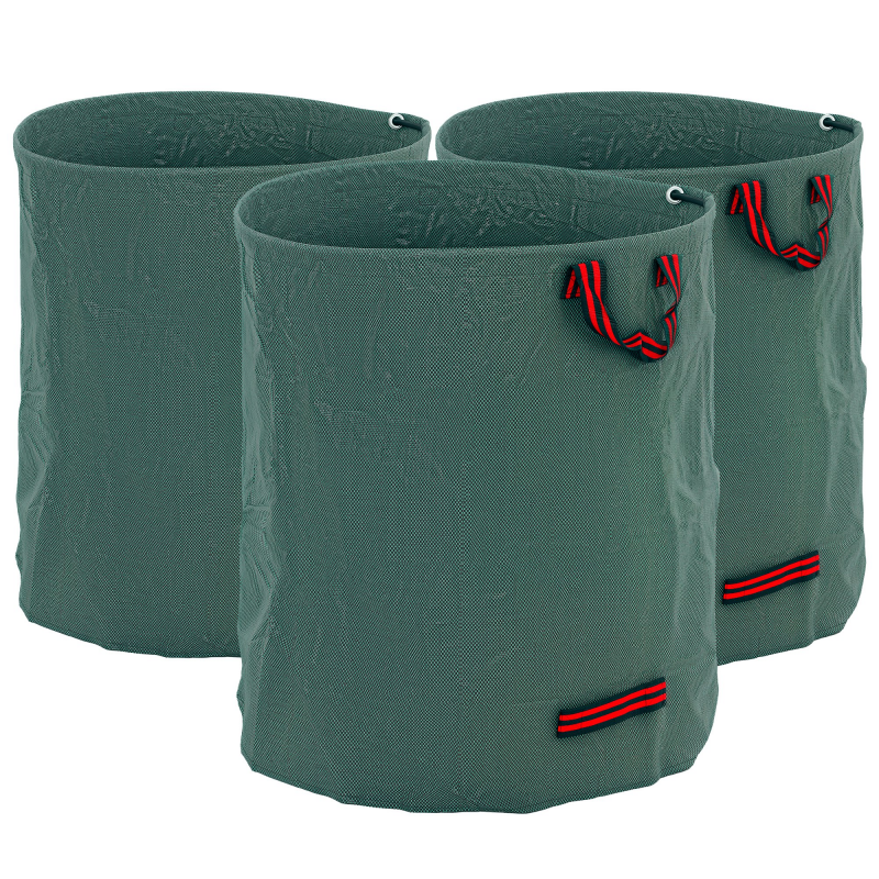 Outsunny Gartensack 3x272L wasserdicht Gartenabfallsack mit Griffe, stabil Laubsack, selbststehend Gartensäcke mit UV Schutz, wiederverwendbare Gartenabfallsäcke für Gartenabfälle Grünschnitt Aosom – Bild 1 von 2