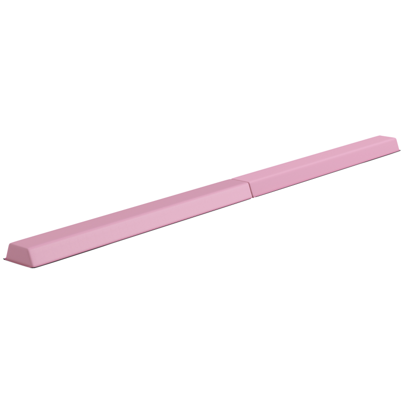 SPORTNOW 236 cm Klappbarer Schwebebalken, tragbar Turnbalken, rutschfest Balance Beam, Turn- und Balancierbalken bis 80 kg, für Kinder ab 3 Jahre, Indoor & Outdoor, Rosa Aosom – Bild 1 von 2