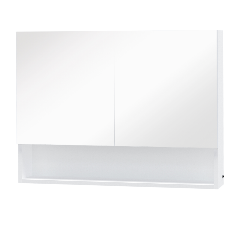 HOMCOM LED Spiegelschrank Lichtspiegel 15W Badspiegel Badezimmerspiegel Wandspiegel Modell 4, modern & funktional für Ihr Badezimmer Aosom.de – Bild 1 von 2