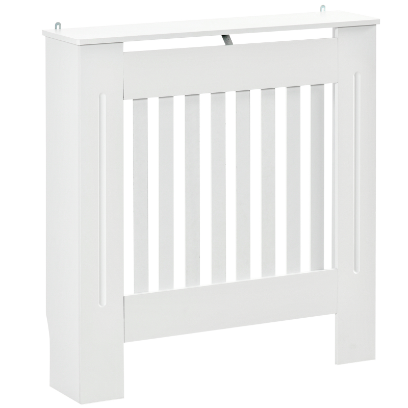 HOMCOM Heizkörperverkleidung Heizungsabdeckung 78x19x81cm MDF Weiß, stilvolle Heizkörperabdeckung für Schlafzimmer & Wohnzimmer Aosom.de – Bild 1 von 2