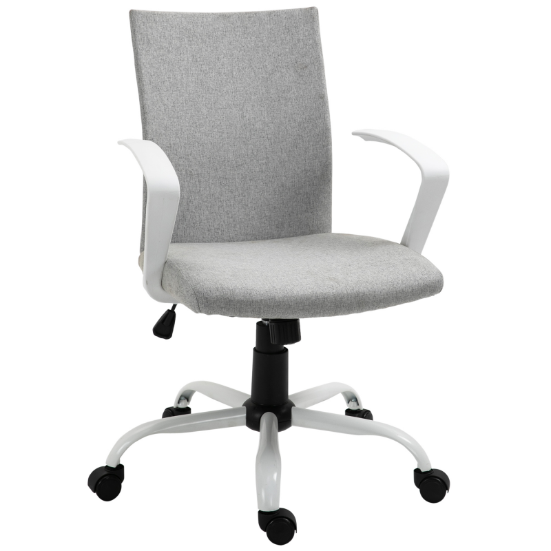Vinsetto ergonomischer Bürostuhl höhenverstellbar mit Wippenfunktion 360° drehbar für Homeoffice bis 120 kg Grau Aosom.de – Bild 1 von 2