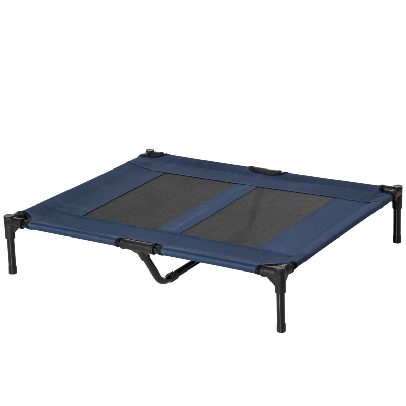 PawHut Hundeliege outdoor Schlafplatz Hundebett Hundesofa Haustierbett Katzenbett Dunkelblau 92 x 76 x 18 cm Aosom – Bild 1 von 2