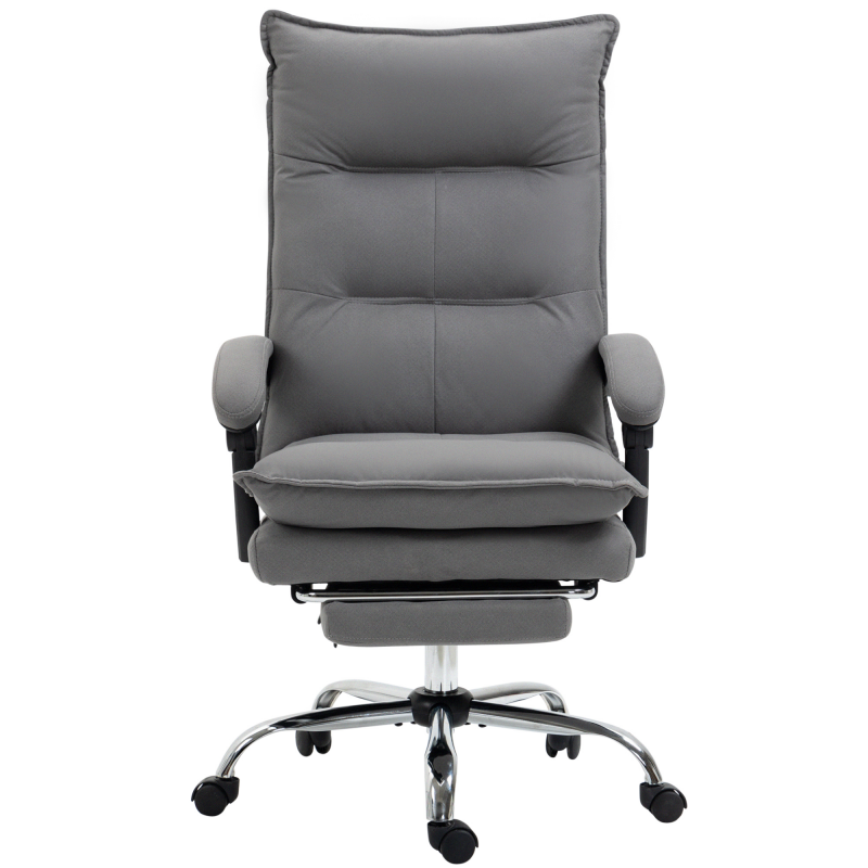 Vinsetto Bürostuhl mit Massagefunktion, höhenverstellbarer Schreibtischstuhl, ergonomischer PC Stuhl in Dunkelgrau für Komfort im Büro Aosom.de – Bild 1 von 2