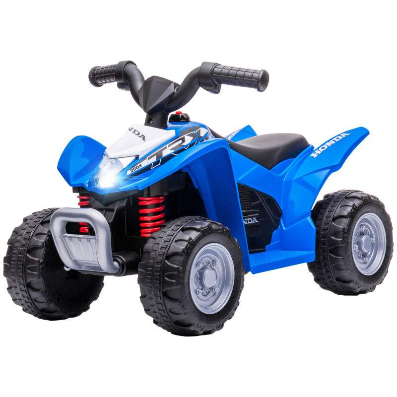 AIYAPLAY Elektro-Quad Miniquad Kinder Elektro ATV Kinderquad mit LED und Hupe Kindermotorrad Kinderfahrzeug Elektroauto für Kinder ab 18 Monaten Metall Blau 65,5 x 38,5 x 43,5 cm Aosom – Bild 1 von 2