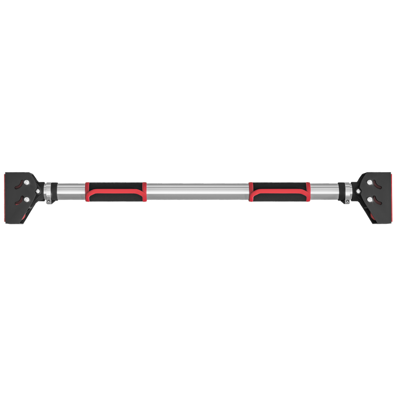 SPORTNOW Klimmzugstange verstellbar für Türrahmen rutschfest und wandmontierbar Pull Up Bar für Fitness Zuhause aus Stahl schwarz Aosom.de – Bild 1 von 2