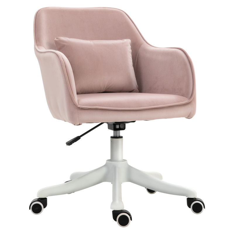 Vinsetto Massagebürostuhl Schreibtischstuhl Drehstuhl Vibrationsfunktion verstellbare Armlehnen 55x65x79-89cm Aosom – Bild 1 von 2