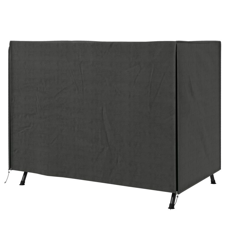Outsunny Hollywoodschaukel Abdeckung 3 Sitzer, Wasserabweisend Winterfest Schutzhülle für Gartenschaukel, UV-Beständig Abdeckplane, Abdeckhaube, Reißfest 600D Oxford Gewebe, 205x124x164cm Dunkelgrau Aosom – Bild 1 von 2