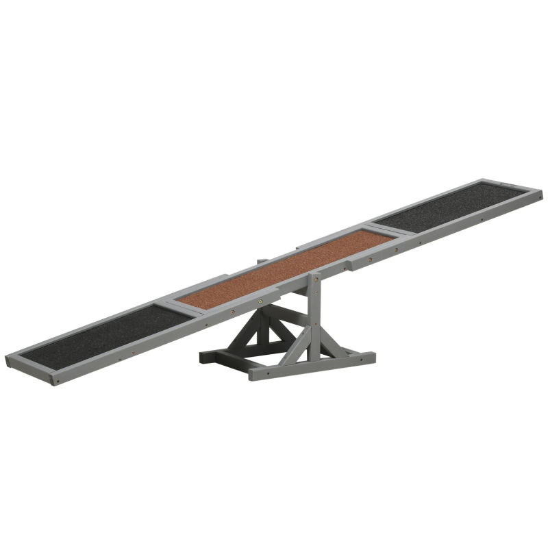 PawHut Hundewippe Agility Wippe aus Holz für Hunde, Training & Hundesport, für große Hunde, 180x30x30cm Aosom – Bild 1 von 2