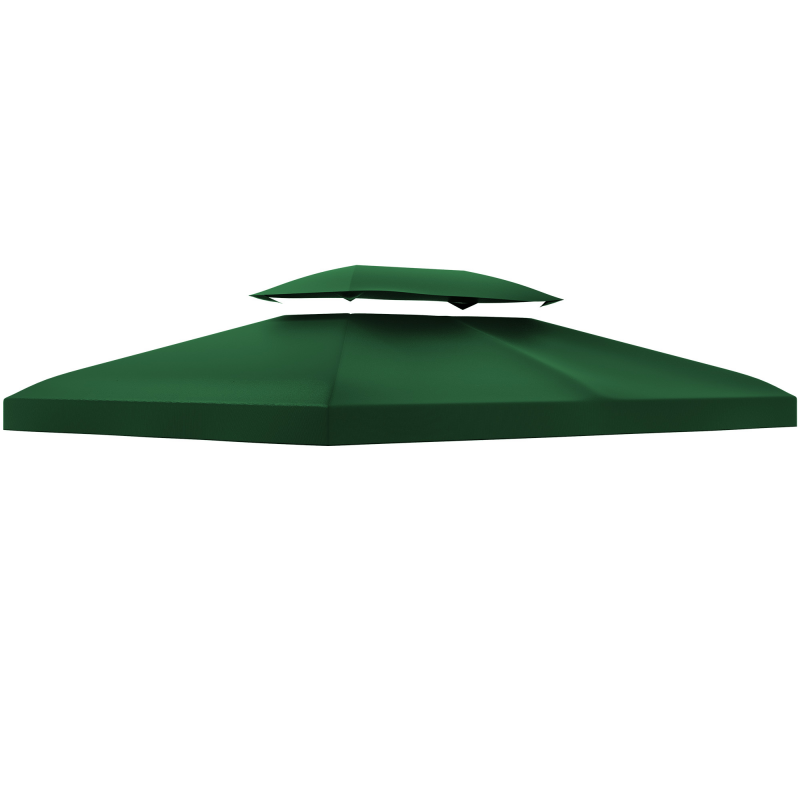 Outsunny Ersatzdach Pavillondach für Gartenpavillon, Polyester, 3x4m, Grün Aosom – Bild 1 von 2