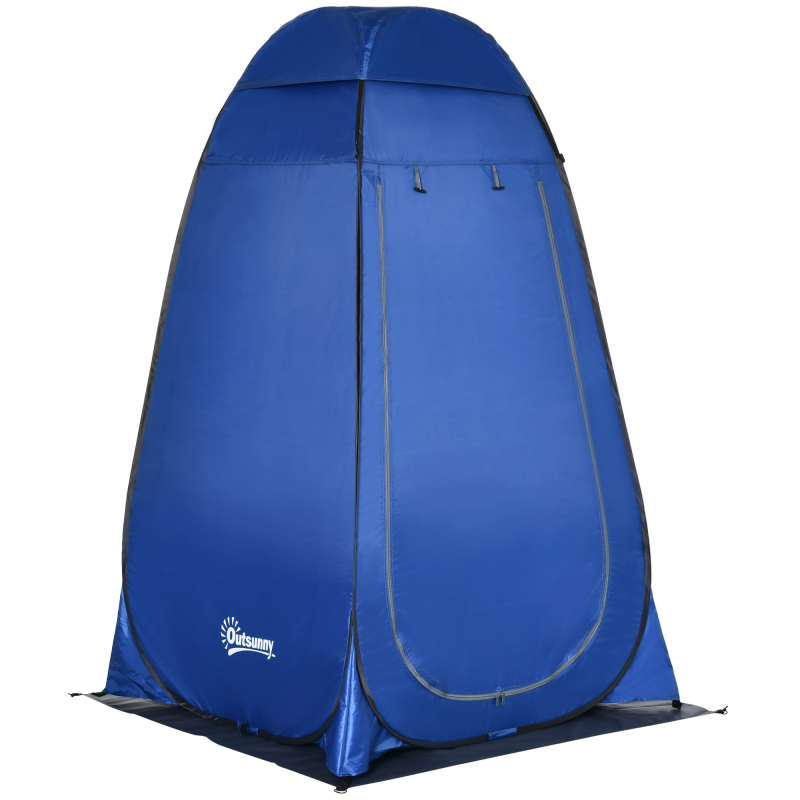 Outsunny Pop-Up Zelt Duschzelt Toilettenzelt für Camping mobile Outdoor Toilette mit Tragetasche 126x124x189cm ideal für Festivals & Reisen Aosom.de – Bild 1 von 2