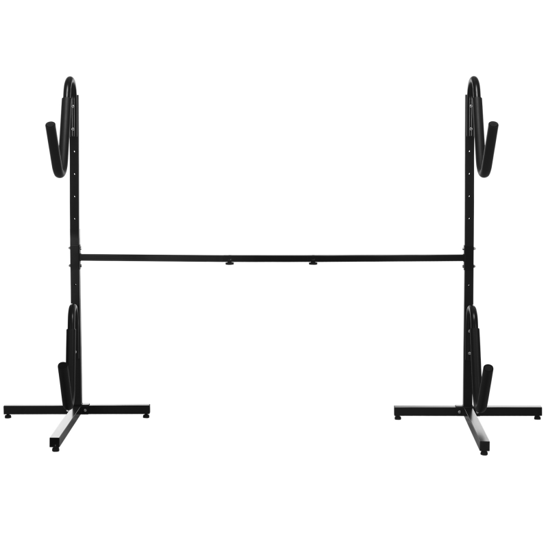 SPORTNOW Kajakgestell verstellbar für 2 Kajaks Surfboards Stand-Up-Paddles mit gepolsterten Haltebügeln aus Metall Aosom.de – Bild 1 von 2