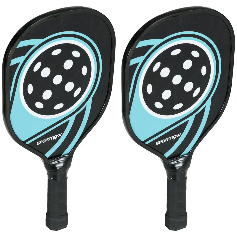 SPORTNOW Pickleball Paddles Set mit 4 Schlägern und 4 Bällen, Tragetasche inklusive, perfekt für Teams und Familien Aosom.de – Bild 1 von 2