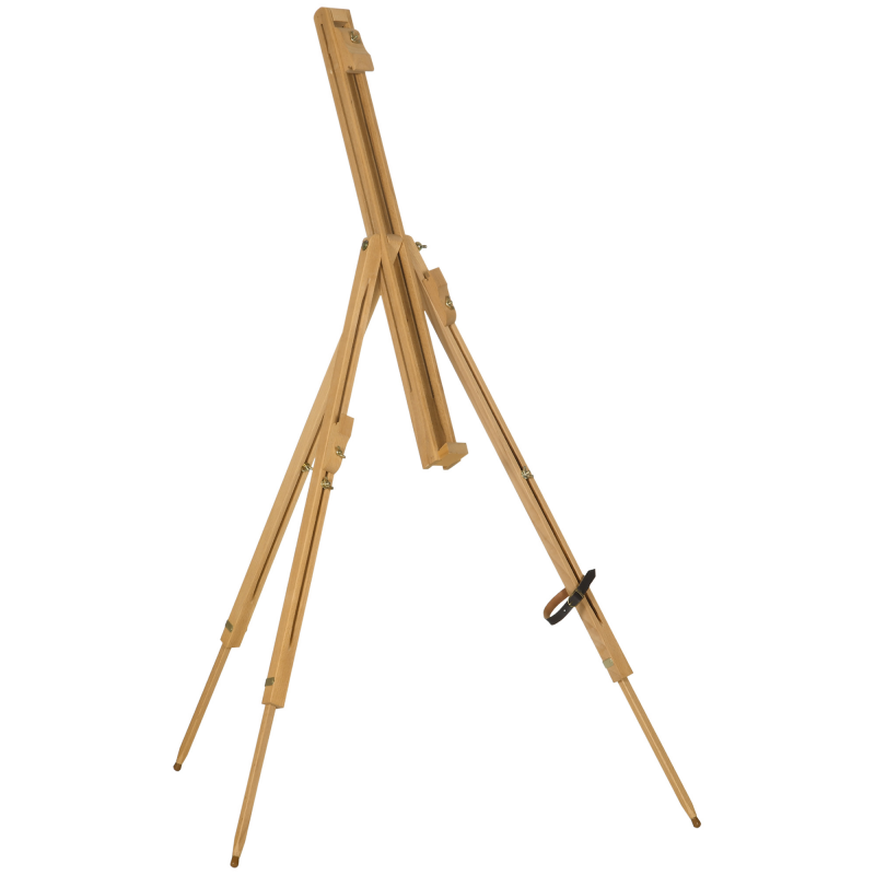 Vinsetto Staffelei, bis 107 cm, klappbare Feldstaffelei, Stativ Staffelei, höhenverstellbar, tragbar, Atelierstaffelei, Buchenholz Aosom – Bild 1 von 2