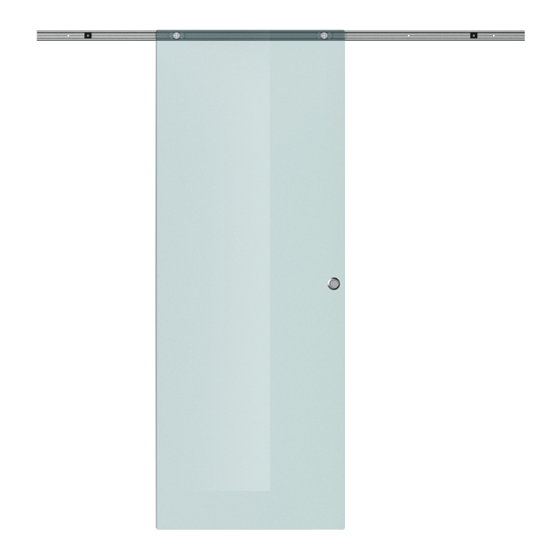HOMCOM Glasschiebetür Schiebetür Glastür für Zimmertür, Mattglas, 775/900/1025x2050 mm Aosom – Bild 1 von 2
