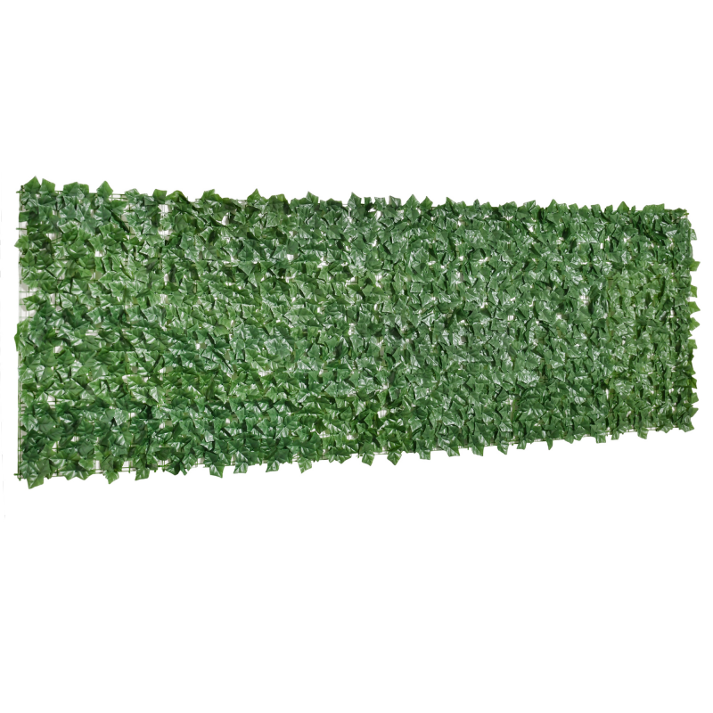 Outsunny Sichtschutzhecke Künstliche Hecke für Garten Terrasse Wanddekoration Dunkelgrün 300x100cm Pflegeleicht & UV-beständig Aosom.de – Bild 1 von 2