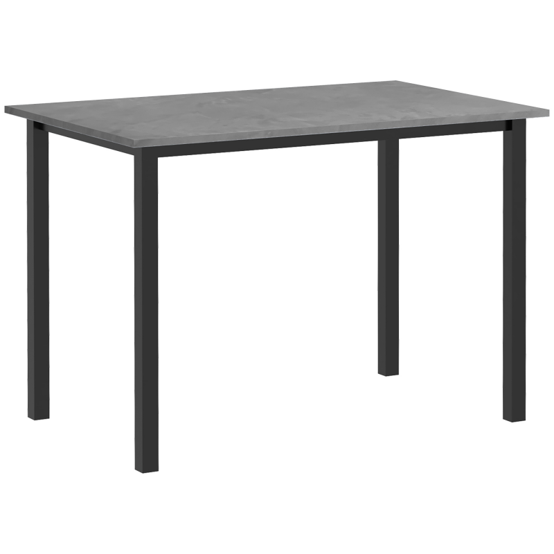 HOMCOM Esstisch erweiterbar Küchentisch für 6 Personen Wohnzimmertisch Dunkelgrau Stahl 110-160 x 70 x 76 cm für Esszimmer & Küche Aosom.de – Bild 1 von 2