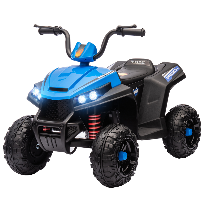 AIYAPLAY Elektro Quad für Kinder 12V Kinderquad mit 4-Rad-Federung, MP3-Musikplayer, Kinderfahrzeug mit Scheinwerfer, Vorwärts- und Rückwärtsgang, für 3-5 Jahre Kinder, 5 km/h, Metall, Blau Aosom – Bild 1 von 2