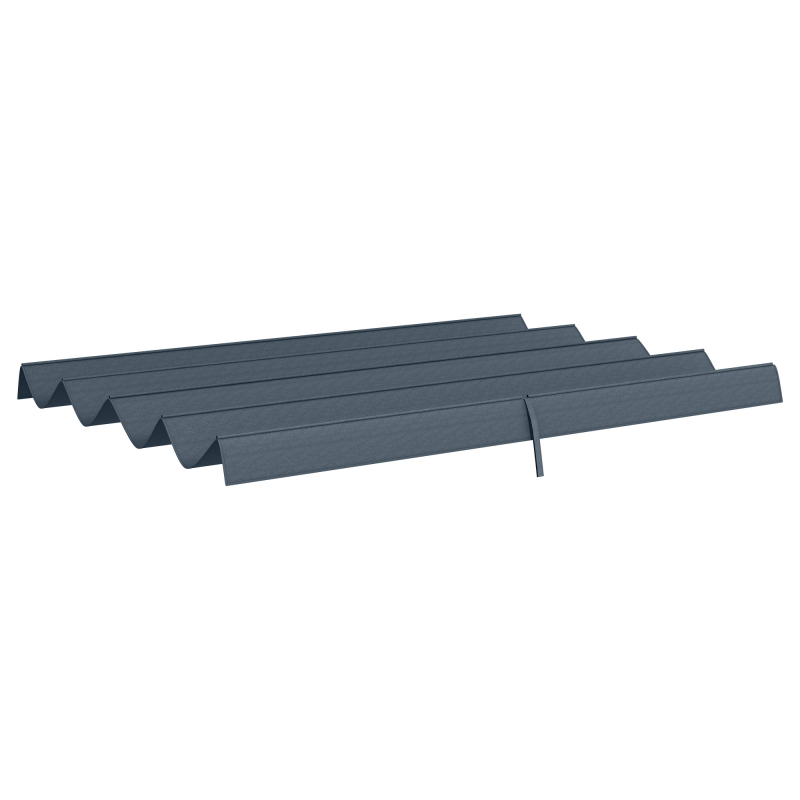 Outsunny Ersatzdach für Pergola, ca. 3 x 2,5 m Pergola-Schattenabdeckung, Pergola-Dach mit UV-Schutz, für 3 x 2,15 m Dunkelgrau Aosom – Bild 1 von 2