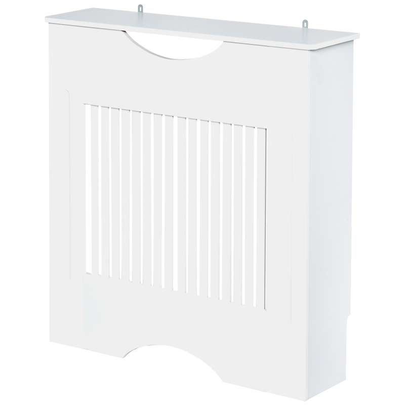 HOMCOM Heizkörperverkleidung, Heizungsabdeckung, Abdeckung, MDF, Weiß, 78 x 19 x 82cm Aosom – Bild 1 von 2