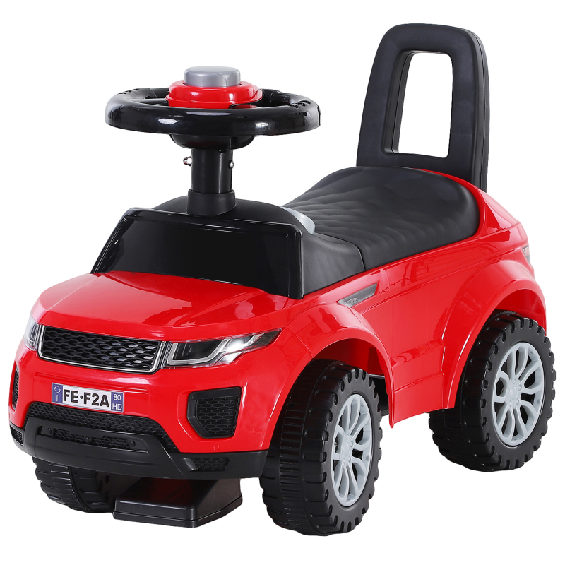 HOMCOM Kinderfahrzeug Lauflernhilfe mit Hupe Stauraum Rutschauto PP Rot 62 x 28 x 41,5 cm Aosom – Bild 1 von 2