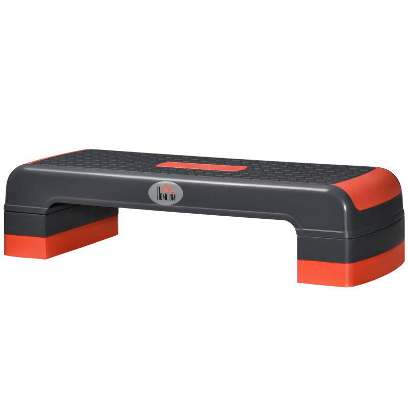 HOMCOM Aerobic-Stepper Höhenverstellbares Steppbrett Fitness Heimtrainer 3 Stufen 10/15/20 cm Indoor Outdoor bis 150 kg Aosom.de – Bild 1 von 2