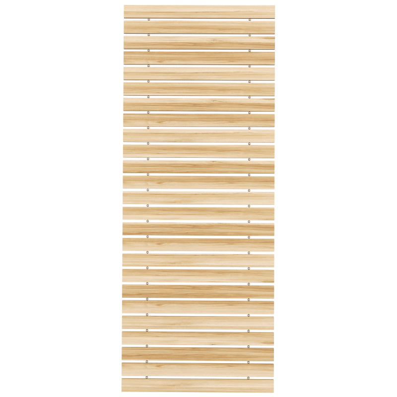 Outsunny 120 cm Gartenweg Rollweg wetterfest Gartentritt dekorative Holztritt aus Tannenholz für Garten Balkon Natur Aosom.de – Bild 1 von 2