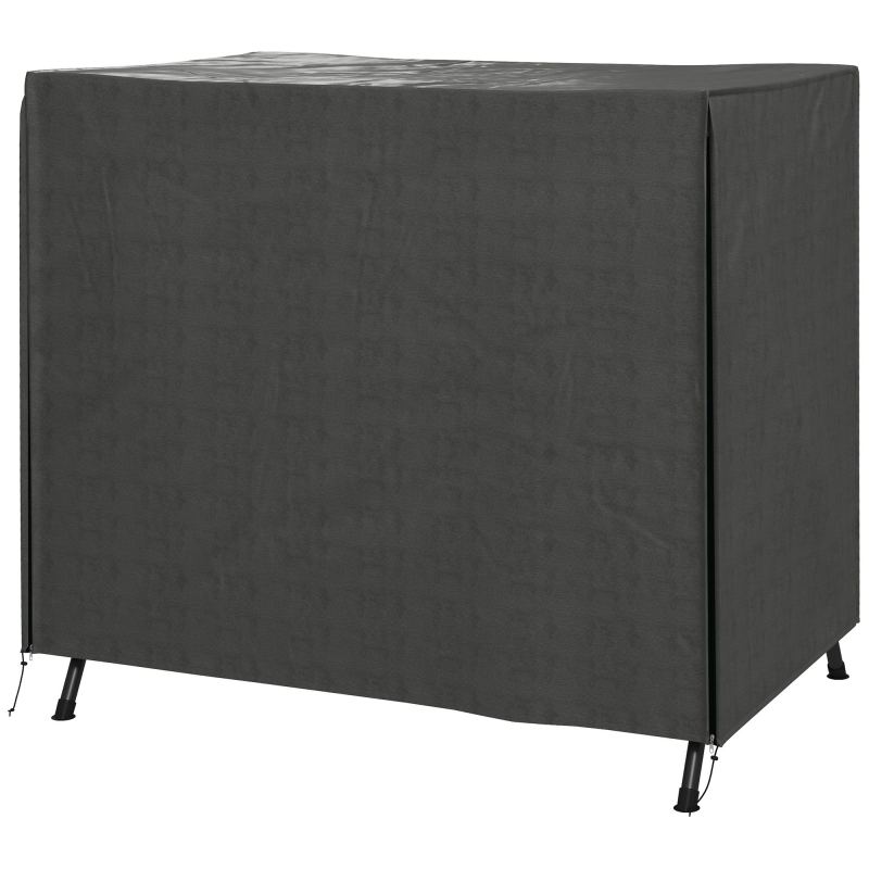 Outsunny Hollywoodschaukel Abdeckung 3 Sitzer, Wasserabweisend Winterfest Schutzhülle für Gartenschaukel, UV-Beständig Abdeckplane, Abdeckhaube, Reißfest 420D Oxford Gewebe, 177x114x152cm Dunkelgrau Aosom – Bild 1 von 2