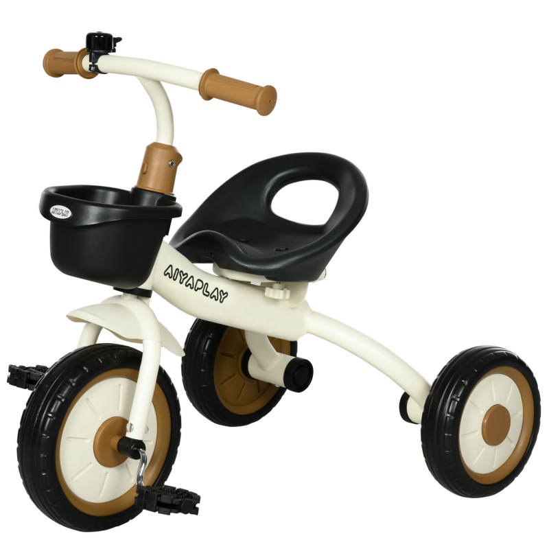AIYAPLAY Dreirad, Kinderfahrrad mit verstellbarer Sitz, Laufrad mit Fahrradkorb, Kinderrad mit Pedalen, Lauffahrrad für 2-5 Jahre Aosom – Bild 1 von 2