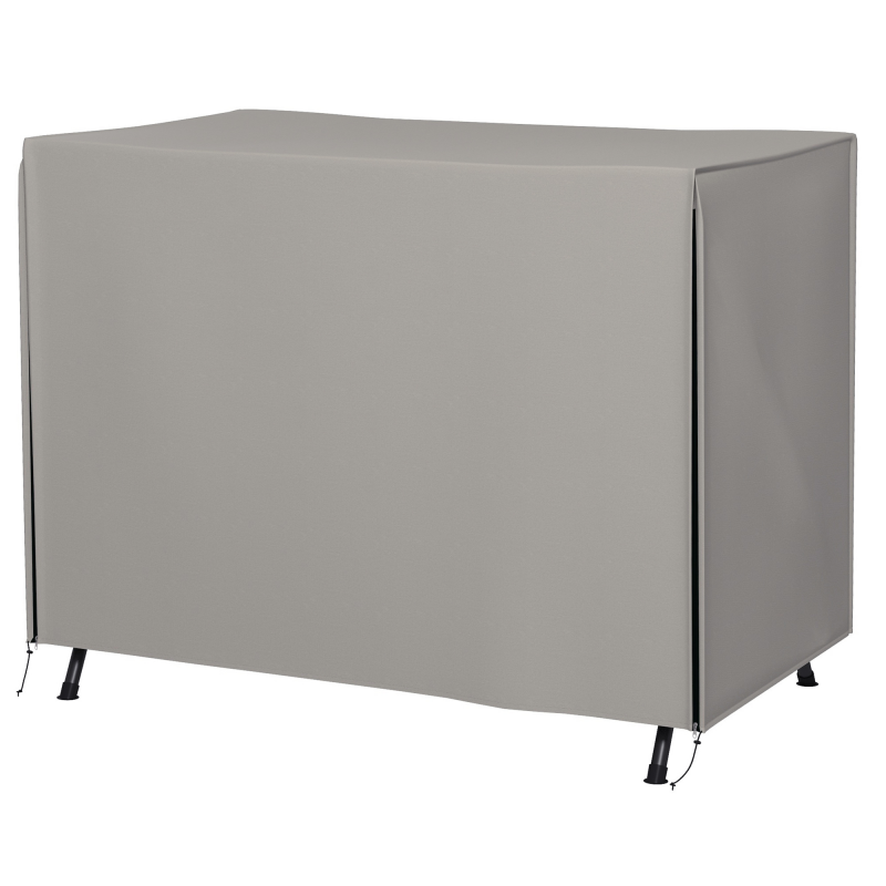 Outsunny Abdeckung für Gartenschaukel, Schutzhülle für Hollywoodschaukel, Abdeckhaube, Wasserfest, Sonnenschutz, Oxford, Grau 205 x 124 x 164 cm Aosom – Bild 1 von 2