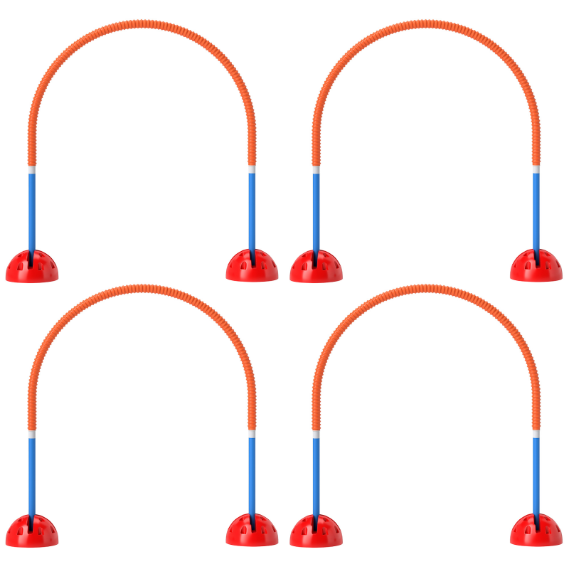 PawHut Agility Set Hunde 5-teiliges befüllbar Agility-Ausrüstung für Hundetraining Steckhürdenset mit verstellbar Agilitätstüren Tragetasche Trainingszubehör Koordinationstraining für Spiele Training Aosom – Bild 1 von 2