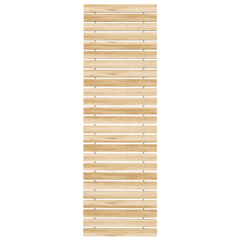Outsunny Ausrollbarer Holzweg aus Holzlatten - Massives Pinienholz 120 x 38 cm - Für Rasen, Terrasse, Strandspaziergänge Aosom – Bild 1 von 2