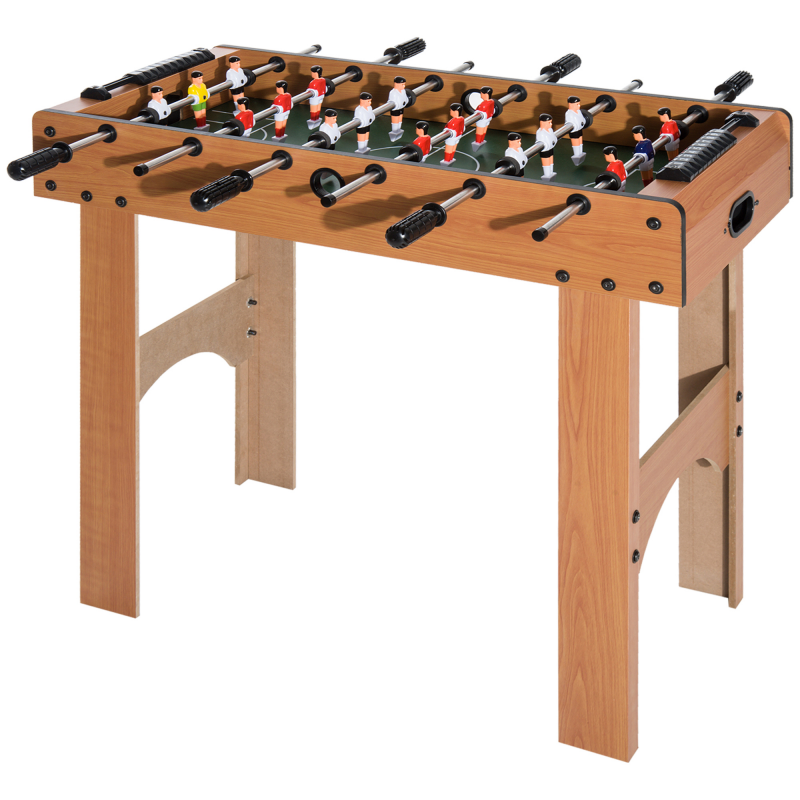 HOMCOM Professioneller Tischkicker für Kinder und Erwachsene mit Stangen aus MDF-Holz 92x46x78cm Aosom – Bild 1 von 2