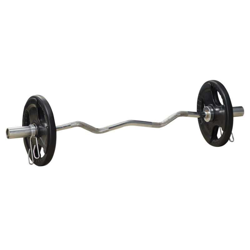 SPORTNOW Hantelscheiben 2er-Set Tri-Grip 2 x 10 KG gummierte Olympiascheiben bodenschonend 5 cm Bohrung drei Griffe für Krafttraining Aosom.de – Bild 1 von 2