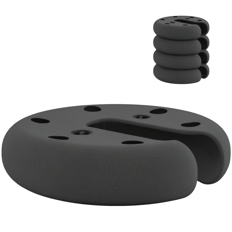 Outsunny Pavillon Gewichte 4er Set Zeltgewichte 2,2 kg für sicheren Halt von Partyzelten und Pavillons, stabil & langlebig Aosom.de – Bild 1 von 2