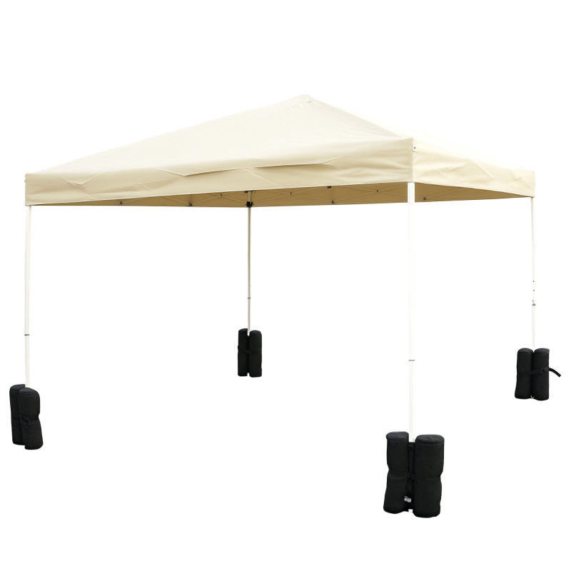 Outsunny Pavillon Standfuß 4er-Set für Faltpavillon und Partyzelt, robust und schwarz, ideal für Festzeltstabilität Aosom.de – Bild 1 von 2