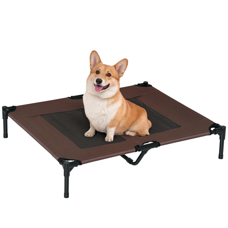 PawHut Hundeliege Outdoor Hundebett & Hundesofa 92x76x18cm in Kaffee-Braun für komfortablen Schlafplatz im Freien Aosom.de – Bild 1 von 2