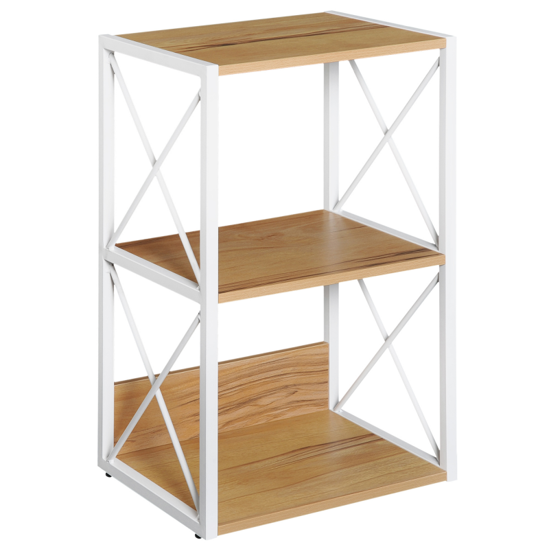 HOMCOM Regal für Wohnzimmer, Küche, Badezimmer 3 Regale platzsparend Holz 40x35x72,5 cm Aosom – Bild 1 von 2