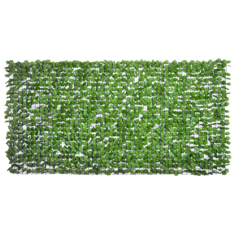 Outsunny Künstliche Hecke Sichtschutzhecke Terrasse Wanddekoration Wanddekoration Hellgrün 300 x 150 cm Aosom – Bild 1 von 2