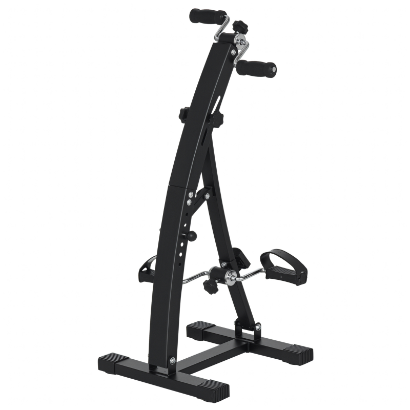 HOMCOM Heimtrainer Bewegungstrainer Pedaltrainer für Senioren aus Stahl in Schwarz 41x50x96cm für Fitness & Rehabilitation Aosom.de – Bild 1 von 2