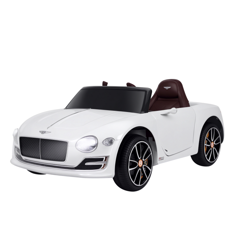 HOMCOM Kinderauto Elektroauto Bentley GT lizenziert mit Fernbedienung, 2 x 390 Motoren, Weiß, 108 x 60 x 43 cm, für Kinder Aosom.de – Bild 1 von 2