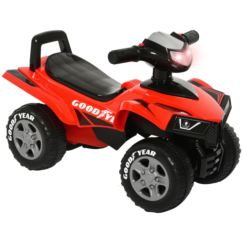 HOMCOM Rutscher Kinder Rutscherauto Kinderauto Kinderfahrzeug Licht Hupe Kunststoff Stahl Rot 60 x 31 x 42 cm Aosom – Bild 1 von 2