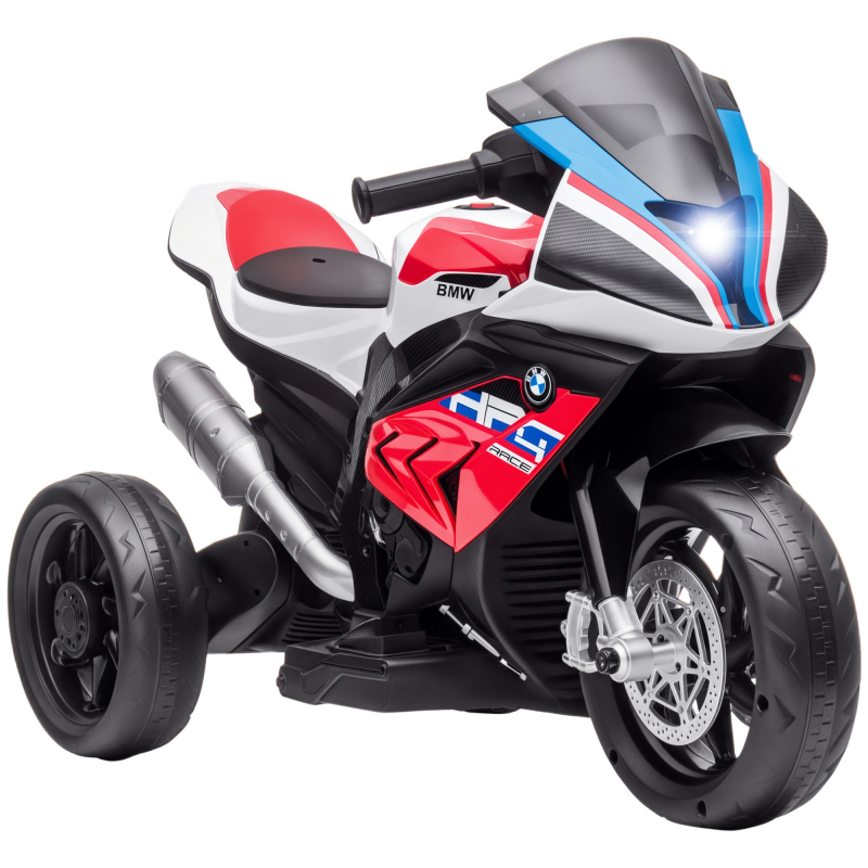 HOMCOM Kinder Elektro-Motorrad 3-Rad Elektrofahrzeug mit Musikmodi ab 18 Monaten, rot, sicheres Fahrvergnügen für Kleinkinder Aosom.de – Bild 1 von 2