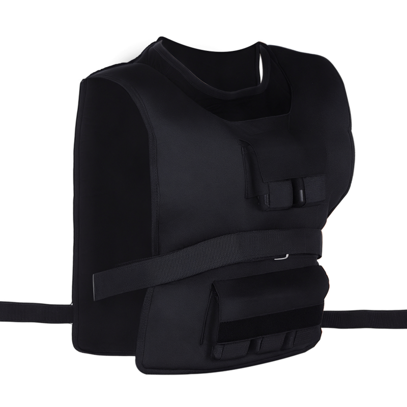 HOMCOM Trainingsweste 30 kg Gewichtsweste für Krafttraining verstellbar Oxford und Eisen Schwarz 36x52cm Aosom.de – Bild 1 von 2