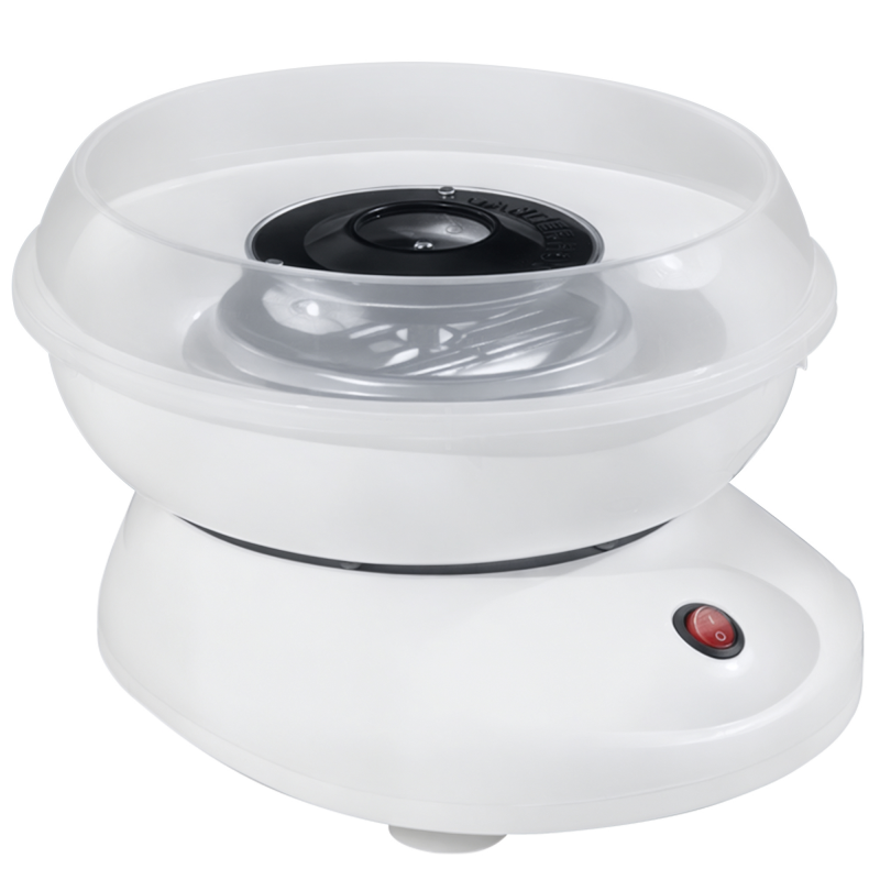 HOMCOM Zuckerwattemaschine Modell 1 in Weiß, ideal für Partys und Feste, einfache Bedienung, perfekte Süßigkeit für Kinder Aosom.de – Bild 1 von 2